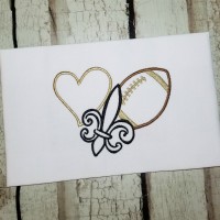 Love Saints Football Machine Embroidery Design 